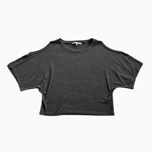 Rachel Roy Green Cut Out Shoulder Top Small